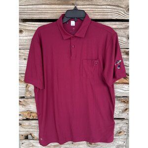 Adidas x Disney Short Sleeve‎ Burgundy Golf Polo w/Mickey Mouse Logo Medium